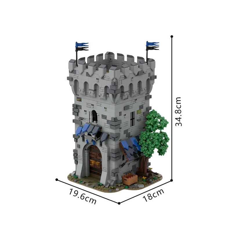 Falcon Outpost Building Kit | Medieval Fortress LEGO-Compatible MOC - 4