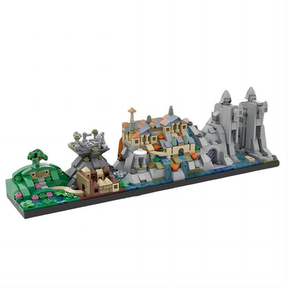 Fantasy Adventure Skyline MOC Building Kit | Scenic Architecture Model - 2