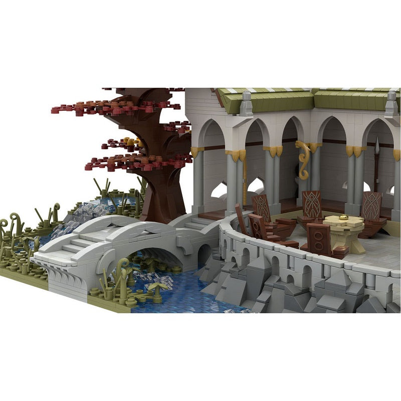 Fantasy Council Pavilion & Woodland Architecture MOC Building Kit - 3