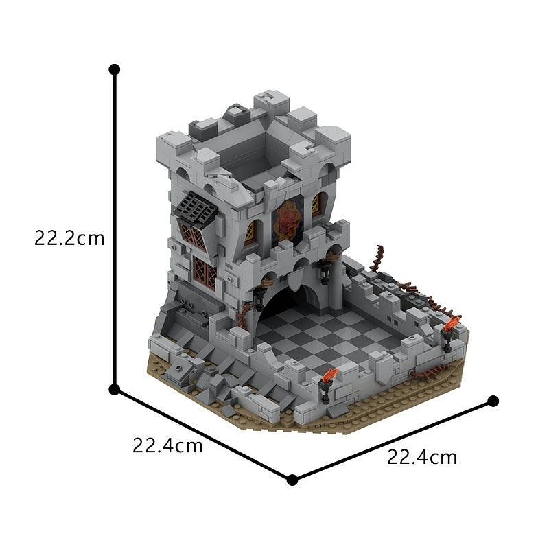 Fantasy Dragon Queen Dice Tower MOC Building Kit | Fantasy Architecture - 4