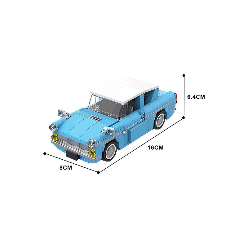 Fantasy Flying Sedan MOC Futuristic Car Building Kit - 4