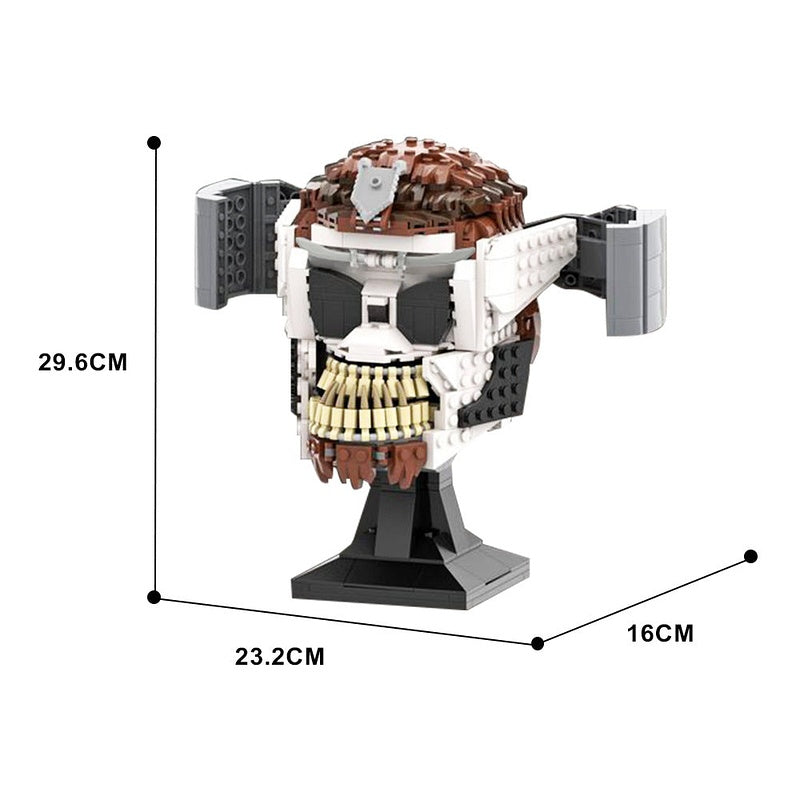 Fantasy General Helmet MOC Character Display Building Kit - 3