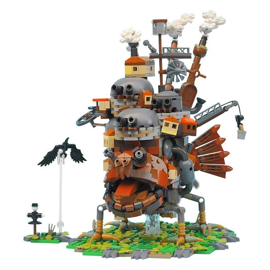Fantasy Moving Castle Steampunk Building Kit | LEGO-Compatible MOC - 3