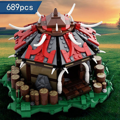 Fantasy Orc Barracks MOC Building Kit | Fantasy Architecture Model - 2