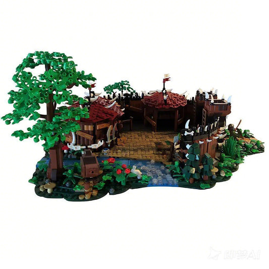 Fantasy Orc Camp Building Kit | LEGO-Compatible MOC - 1