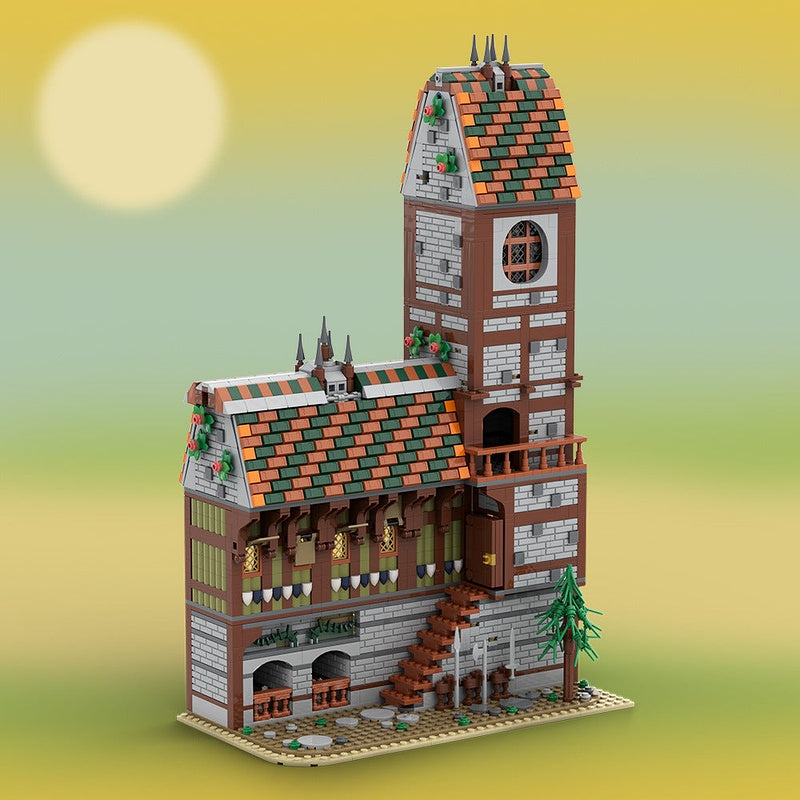 Fantasy Tavern MOC Building Kit | Medieval Inn Architecture Model - 3