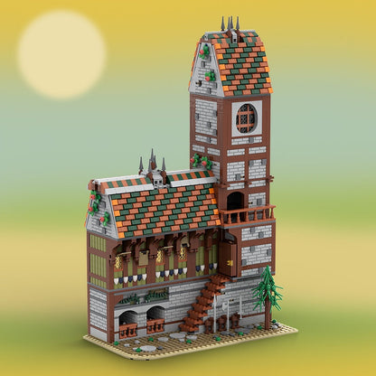 Fantasy Tavern MOC Building Kit | Medieval Inn Architecture Model - 3