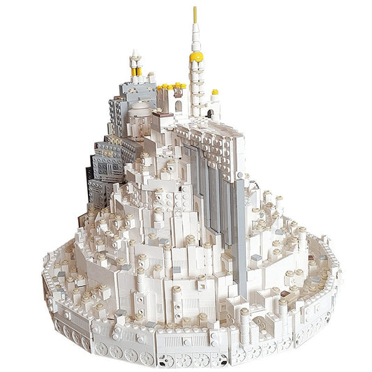 Fantasy White Tower City Building Kit | LEGO-Compatible MOC - 1