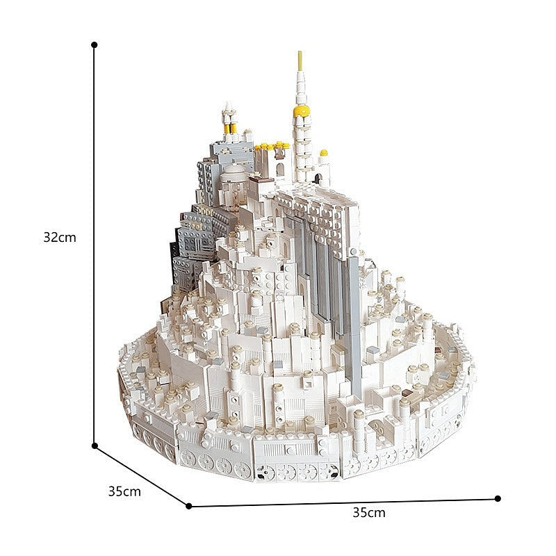 Fantasy White Tower City MOC Building Kit - 2