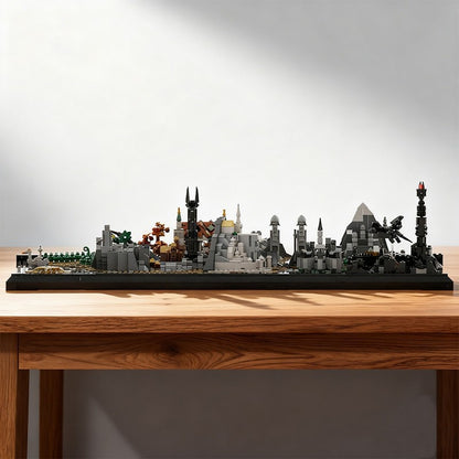 Fantasy World Map MOC Building Kit | Miniature Landscape Diorama - 3