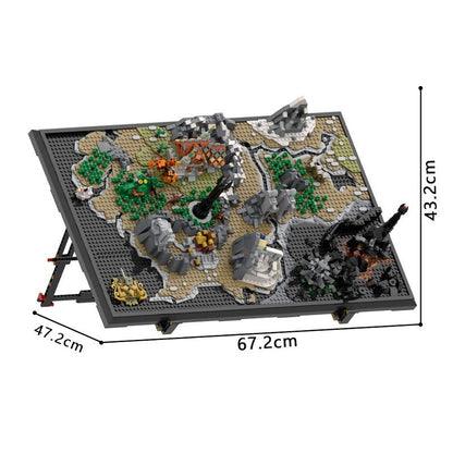 Fantasy World Map MOC Building Kit | Miniature Landscape Diorama - 4