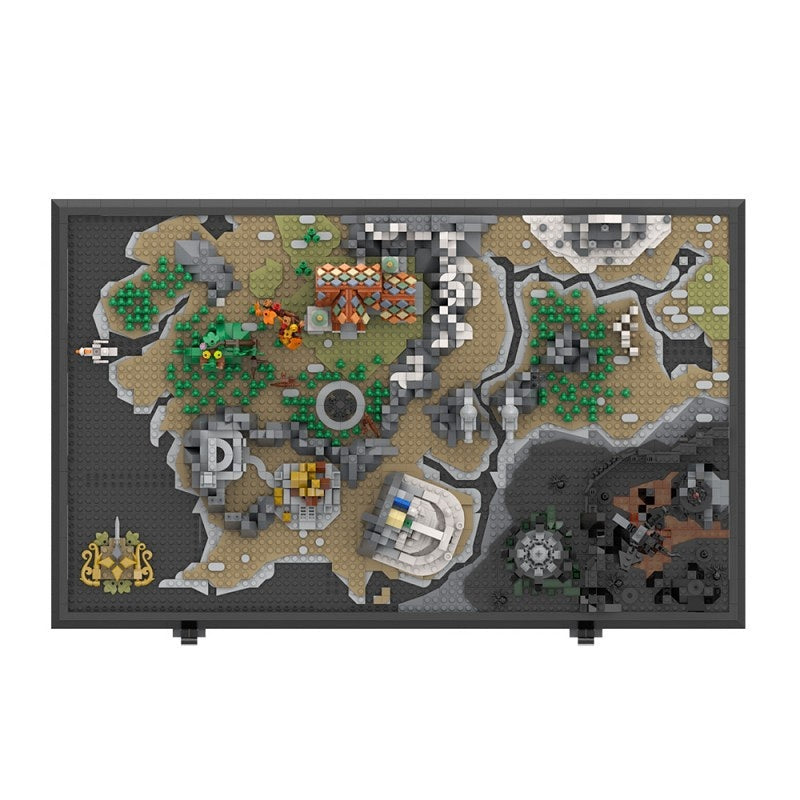Fantasy World Map MOC Building Kit | Miniature Landscape Diorama - 5