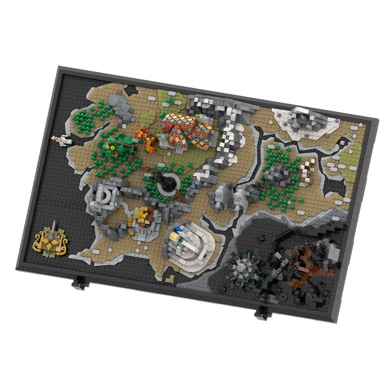 Fantasy World Map MOC Building Kit | Miniature Landscape Diorama - 7