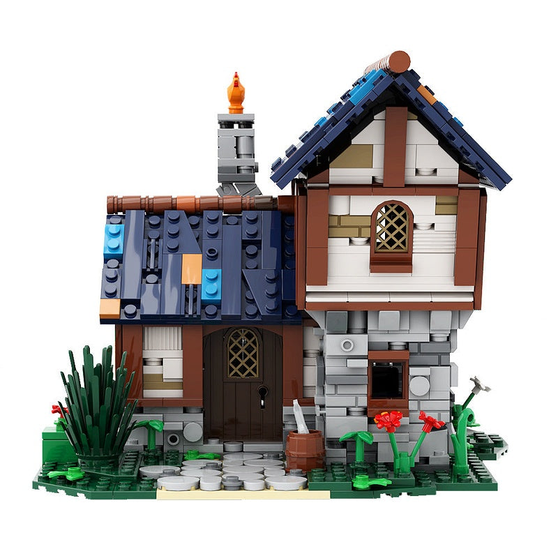 Farm Cottage MOC Building Kit | Rustic Countryside House Architecture - 2