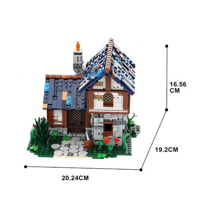 Farm Cottage MOC Building Kit | Rustic Countryside House Architecture - 4