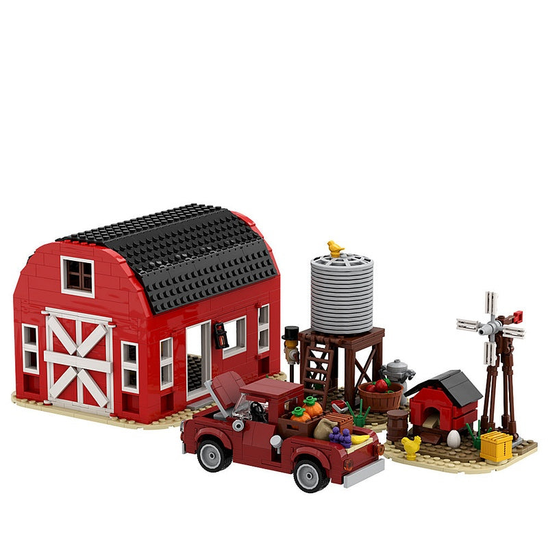 Farm House MOC Building Kit | Rustic Countryside Architecture Model - 1