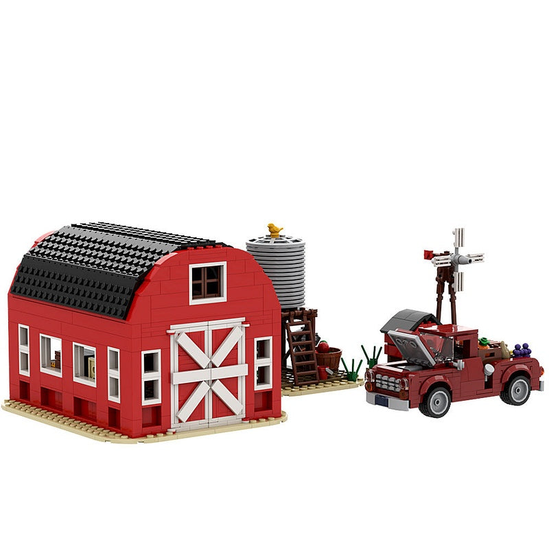 Farm House MOC Building Kit | Rustic Countryside Architecture Model - 5