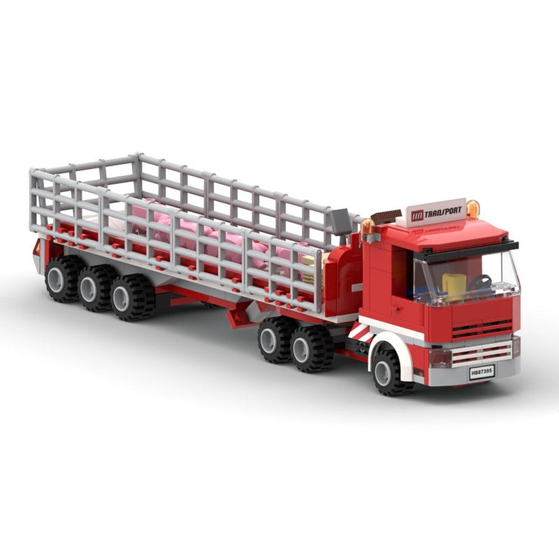 Farm Transport Truck & Trailer MOC Building Kit | Utility Vehicle - 1