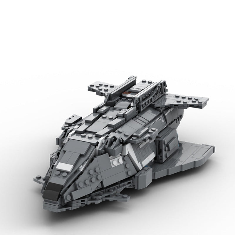Federal Gunship MOC Spacecraft Building Kit | Futuristic Space Gunship - 1