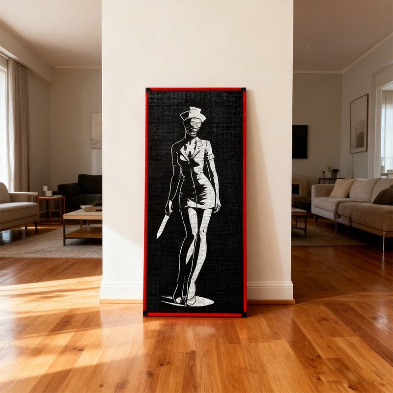 Female Horror Figure Art Relief MOC Building Kit - 3