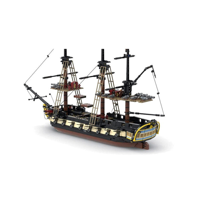 Fer Maiden MOC Privateer Frigate Pirate Ship Building Kit - 2