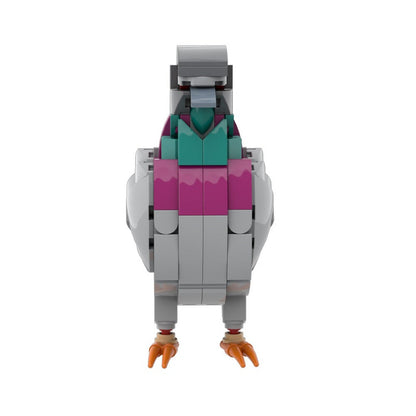 Feral Pigeon MOC Building Kit Urban Bird Display Model - 4