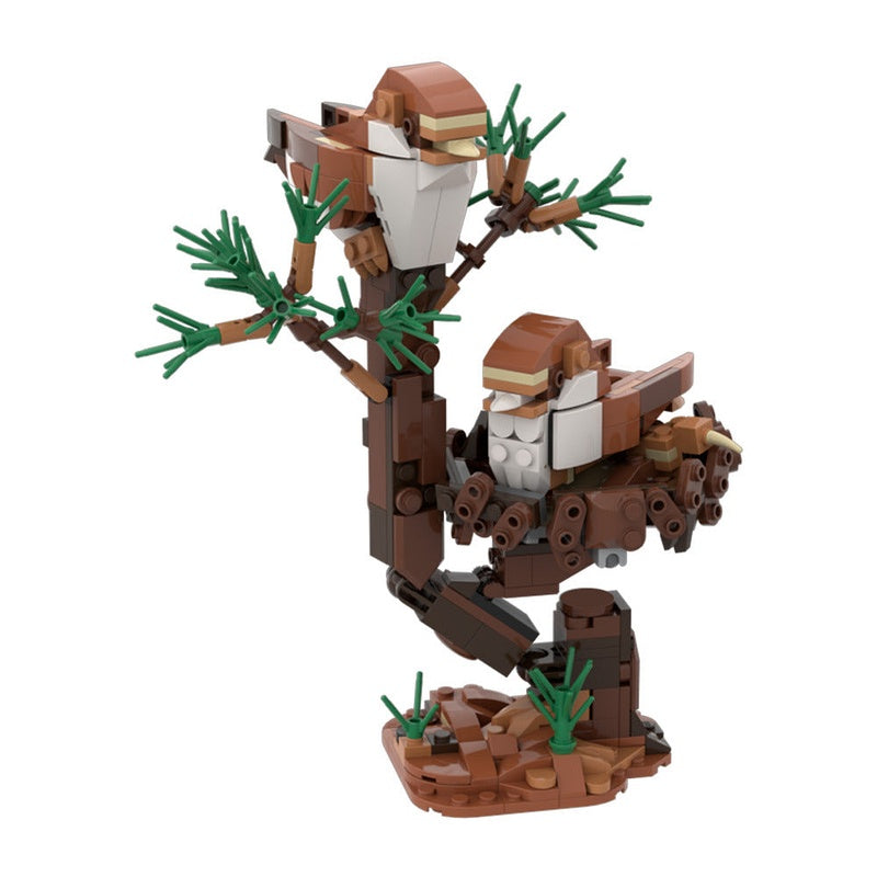 Feral Pigeon MOC Building Kit – Wildlife Bird Display Model Kit - 5