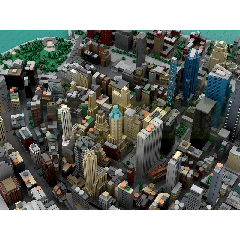 Financial District MOC Building Kit | New York City Architecture Model - 6