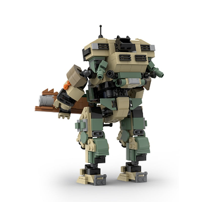 Fire Mech Warrior Building Kit | LEGO-Compatible MOC - 2