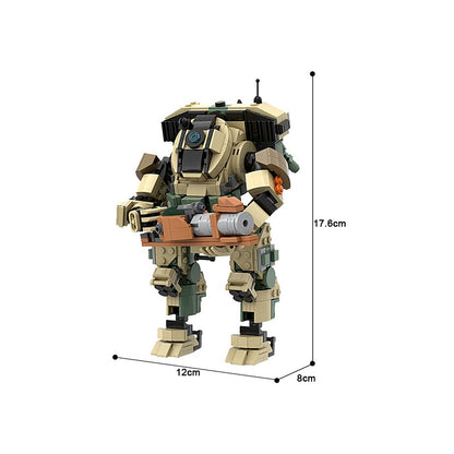 Fire Mech Warrior Building Kit | LEGO-Compatible MOC - 4