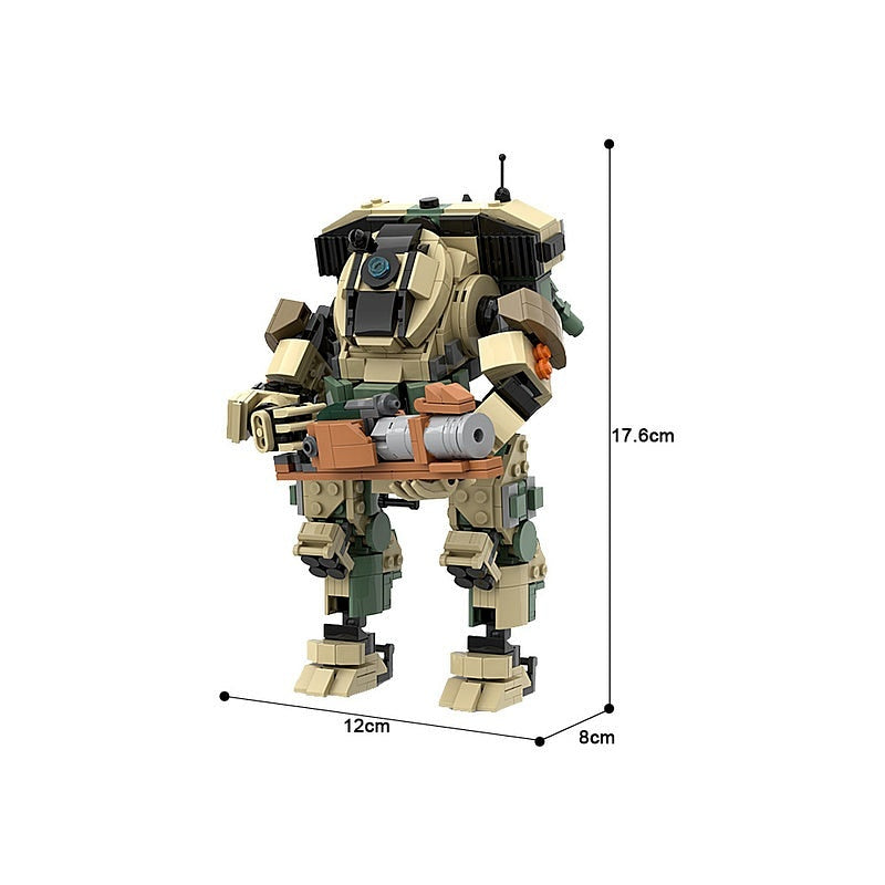 Fire Mech Warrior MOC Robot Building Kit | Futuristic Mecha Model - 4