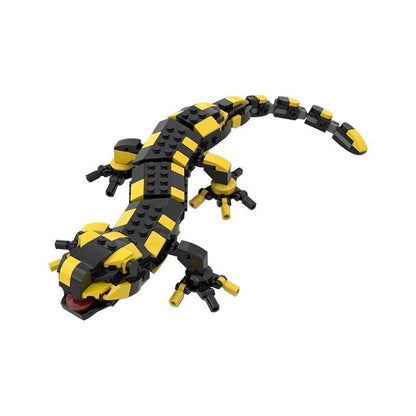 Fire Salamander MOC Building Kit | Fantasy Creature Display Model - 1