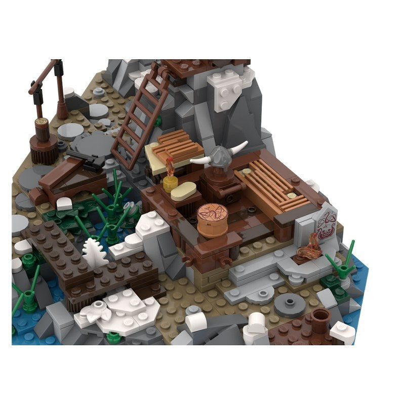 Fisherman's Cabin Viking Village MOC Building Kit | Coastal House Model - 4