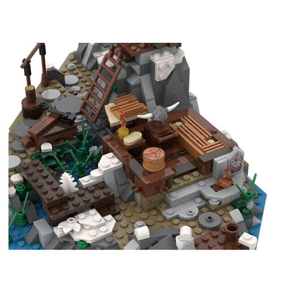 Fisherman's Cabin Viking Village MOC Building Kit | Coastal House Model - 4
