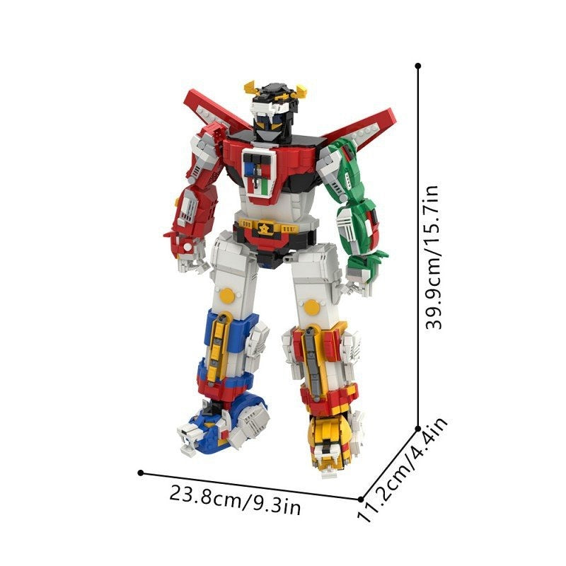 Five Lions Combined Robot MOC Building Kit | Mecha Figure Model - 3