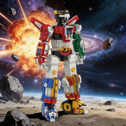 Five Lions Combined Robot MOC Building Kit | Mecha Figure Model - 4