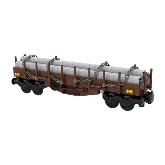 Flatbed Wagon Building Kit | LEGO-Compatible MOC - 1