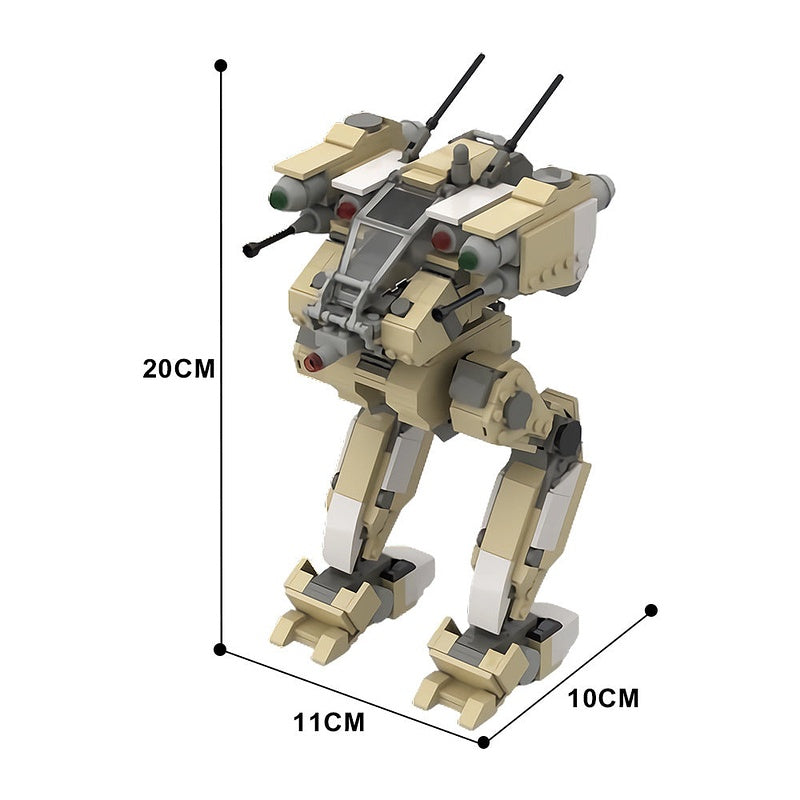Flea Battlemech MOC Building Kit Futuristic Mecha Model - 4