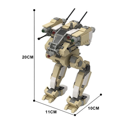 Flea Battlemech MOC Building Kit Futuristic Mecha Model - 4