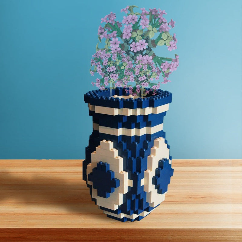 Flower Vase MOC Building Kit | Decorative Floral Display Model - 3