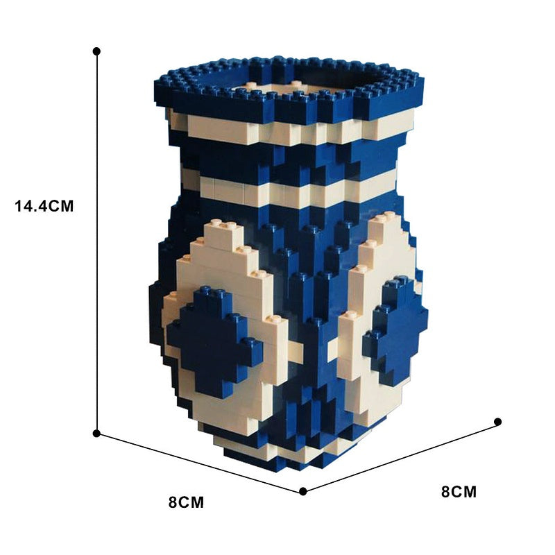Flower Vase MOC Building Kit | Decorative Floral Display Model - 4