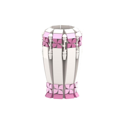 Flower Vase MOC Building Kit | Sunflower, Rose & Tulip Display Model - 7