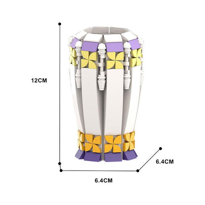Flower Vase MOC Building Kit | Sunflower, Rose & Tulip Display Model - 8