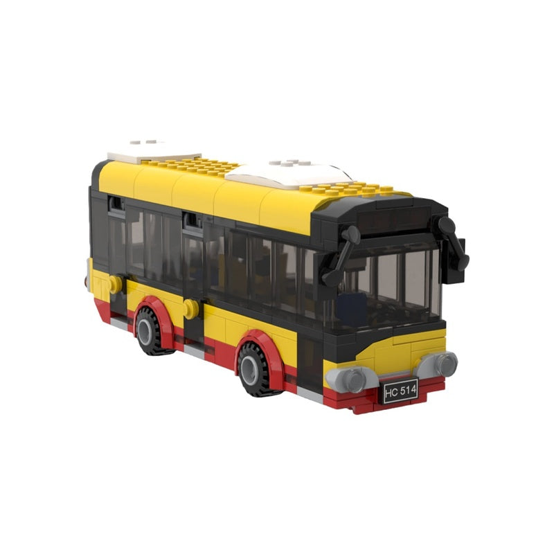 Flying Blue Bus MOC Building Kit | Fantasy Vehicle Model - 1