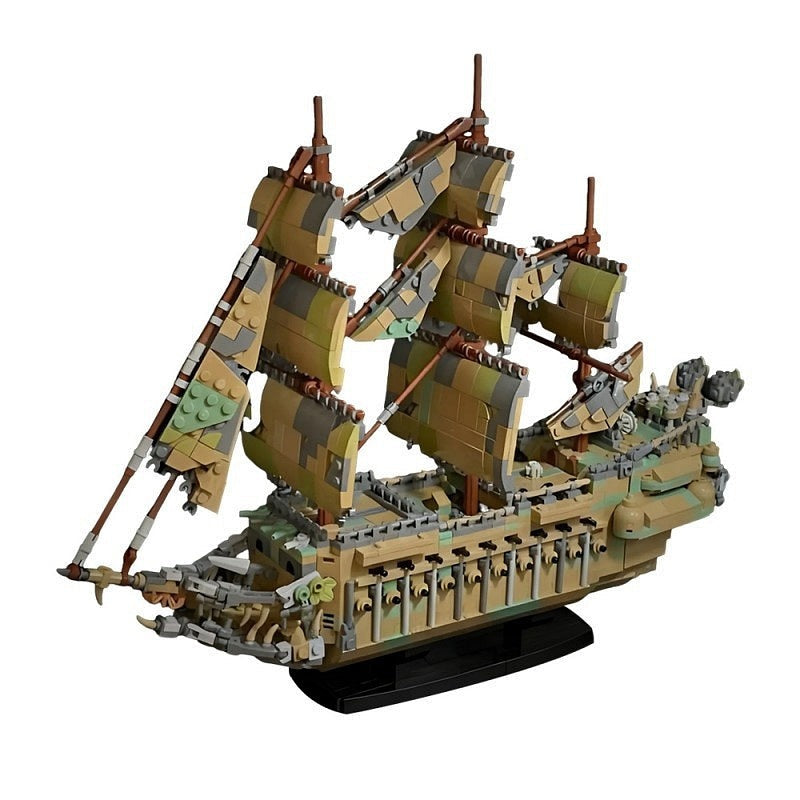 Flying Dutchman Ghost Pirate Ship MOC Building Kit - 2