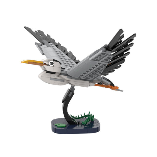 Flying Heron Building Kit | LEGO-Compatible MOC - 1
