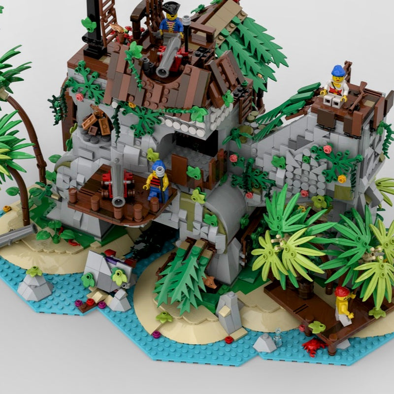 Forbidden Island MOC Building Kit | Pirate Adventure Diorama - 2