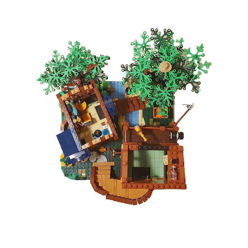 Forest Lookout MOC Building Kit | Woodland Tower Architecture Model - 3