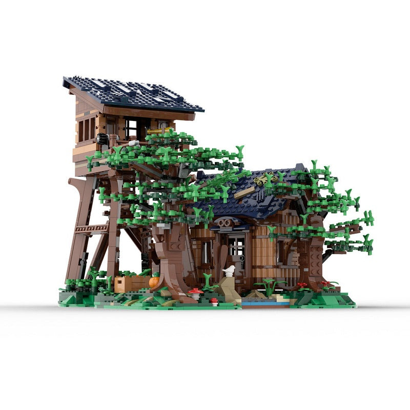 Forest Lookout MOC Building Kit | Woodland Tower Architecture Model - 5