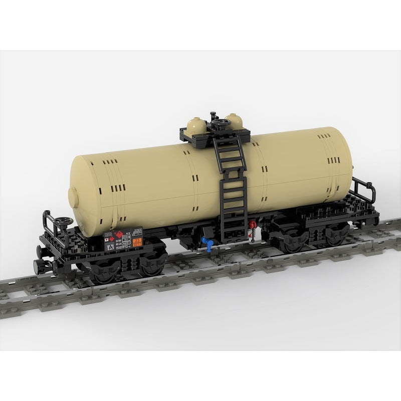 Four-Axle Railway Tank Wagon MOC Building Kit - 2